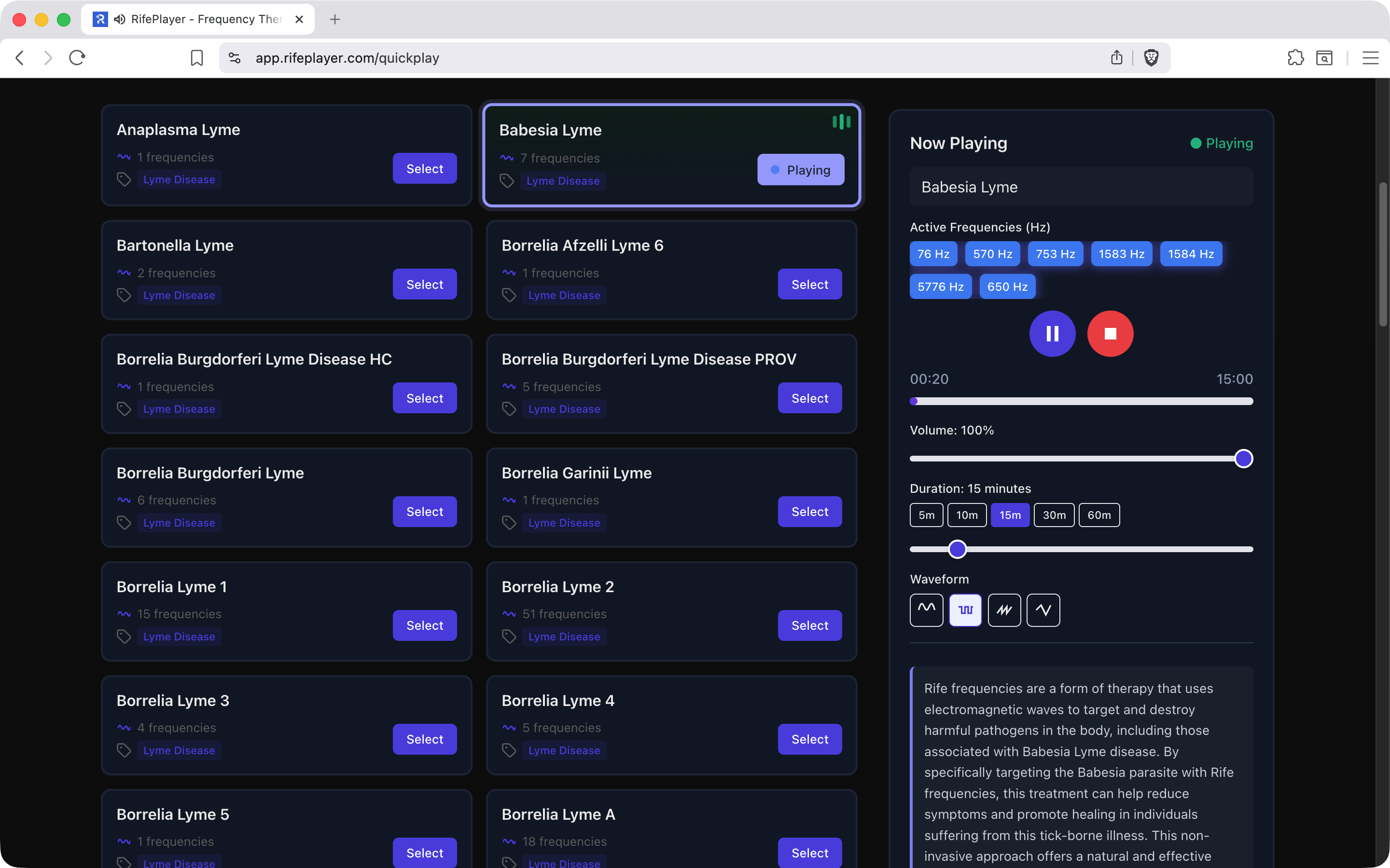 RifePlayer Quick Play library