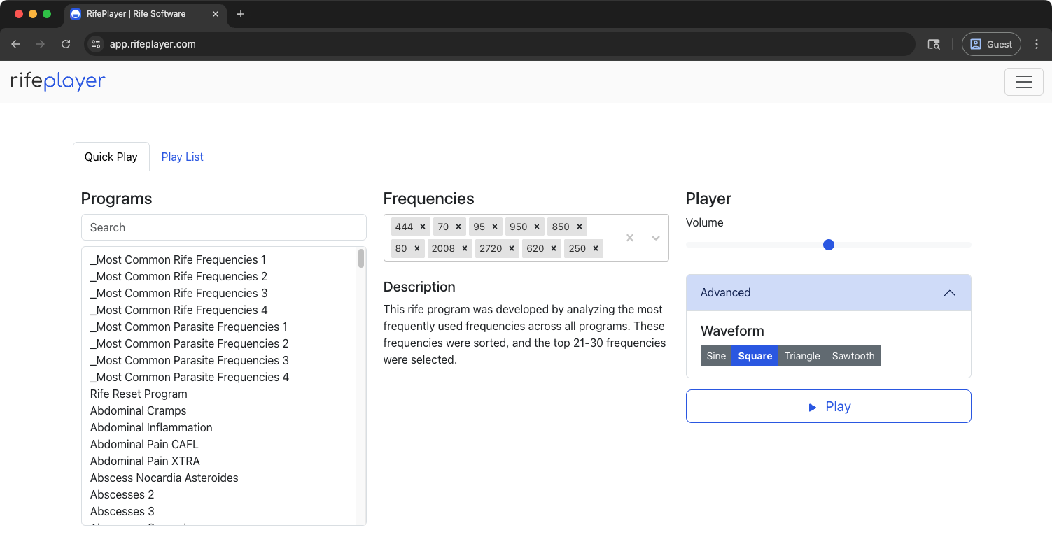 RifePlayer Interface